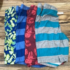 4 pair boys sleep shorts